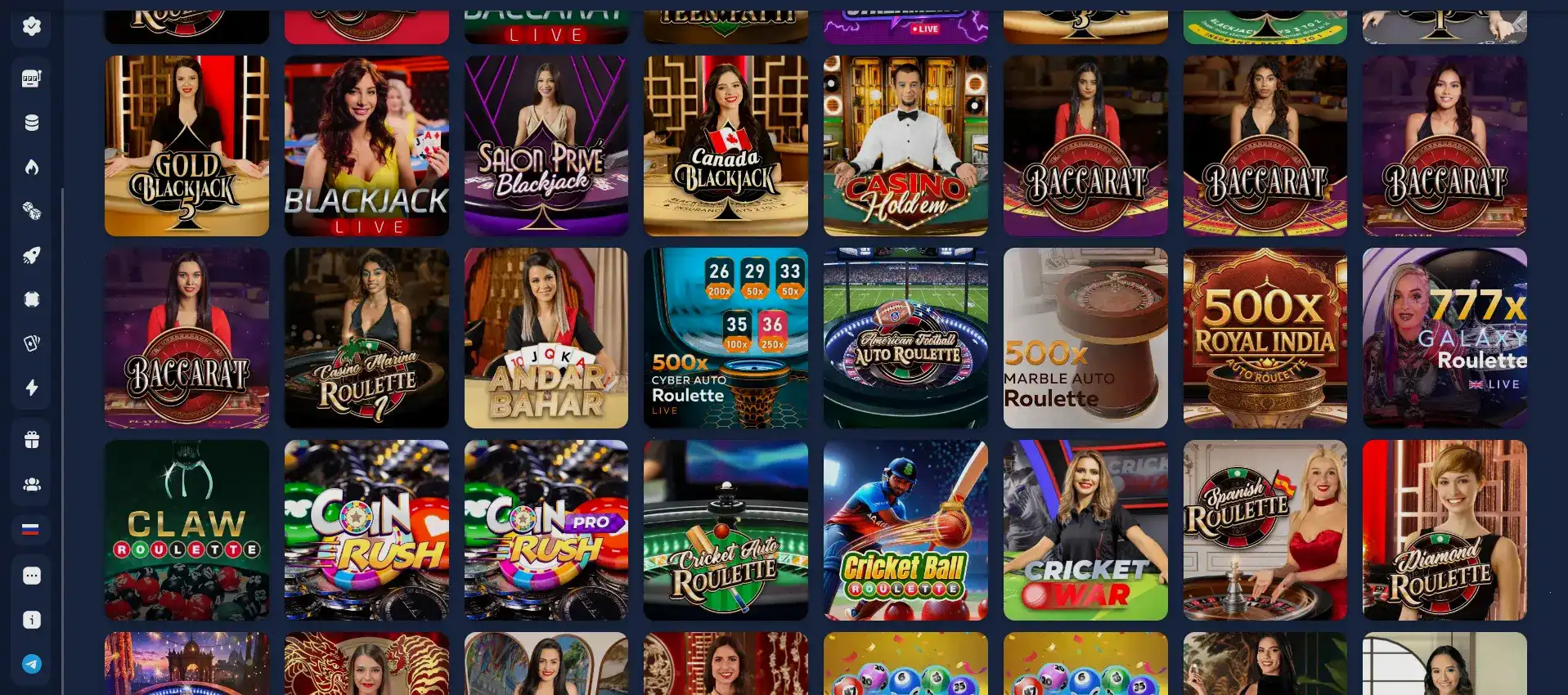 Live дилеры R7 casino рулетка и блэкджек